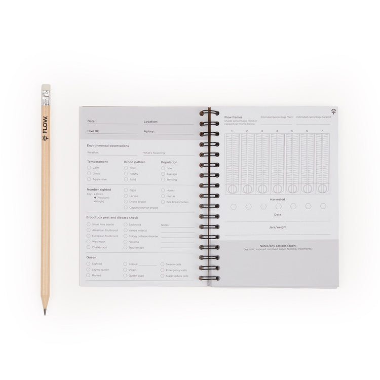 Flow Beekeeping Log Book