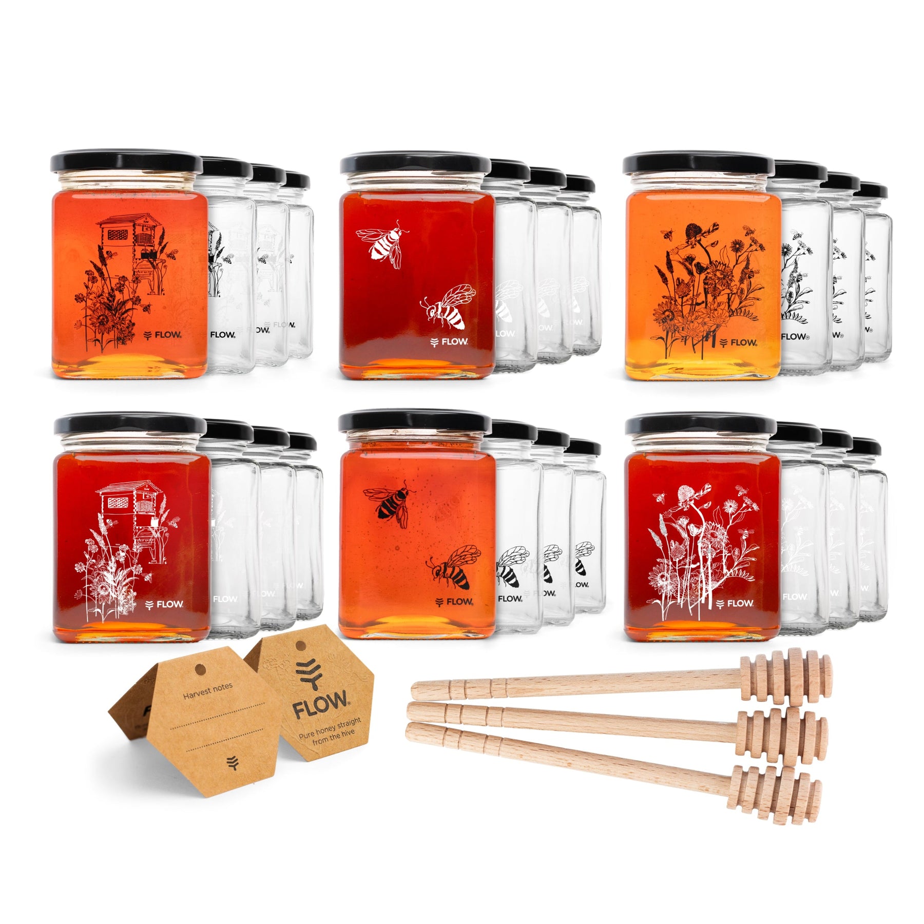 Flow Honey Jars | Glass Jars for Fresh Harvested Honey - Flow Hive US
