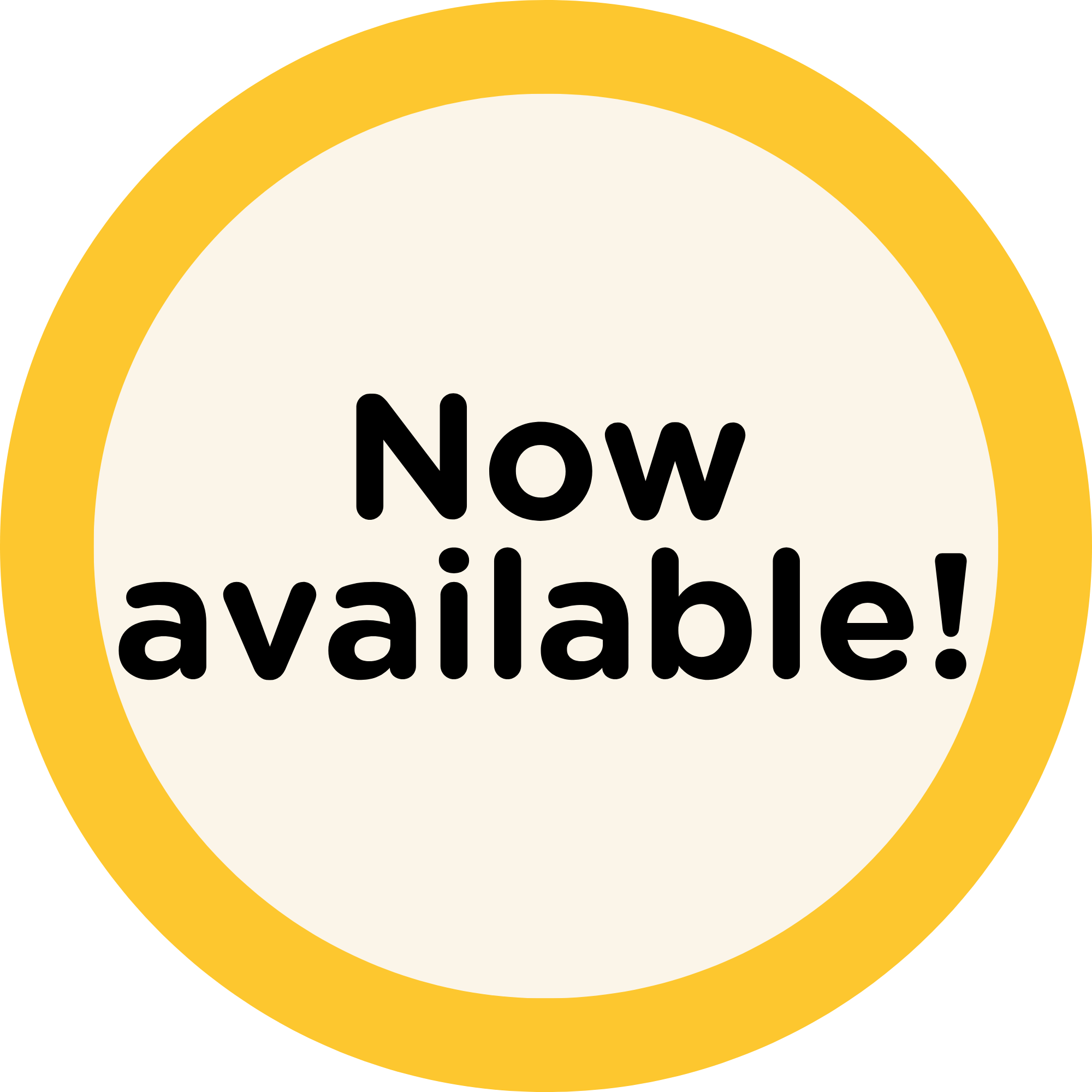 Now available